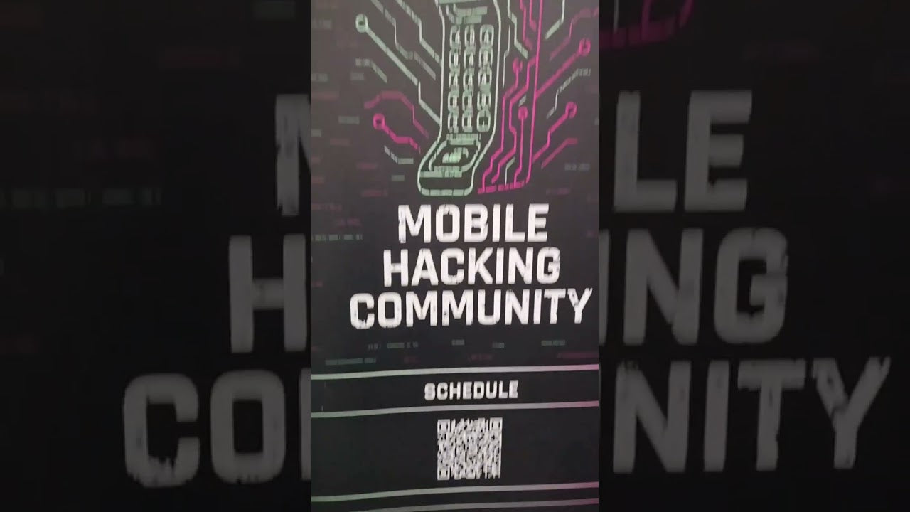 Stoisko Mobile Hacking Community podczas DEF CON 34, finansowo wspierane przez SAPSAN jako Bronze Sponsor