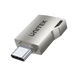 Серебристый адаптер Unitek со штекером USB-C и гнездом USB-A, маленький металлический OTG-переходник