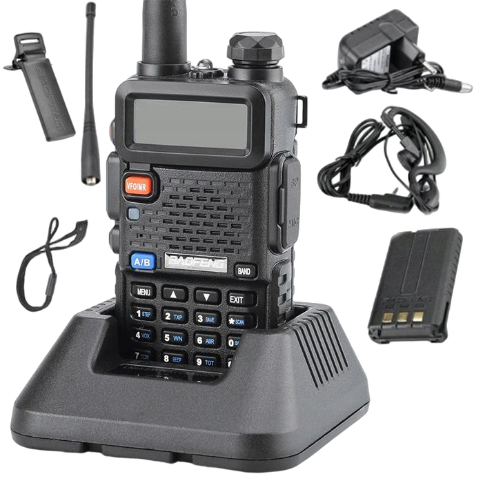 Baofeng UV-5R 5W - dwupasmowy radiotelefon krótkofalowy