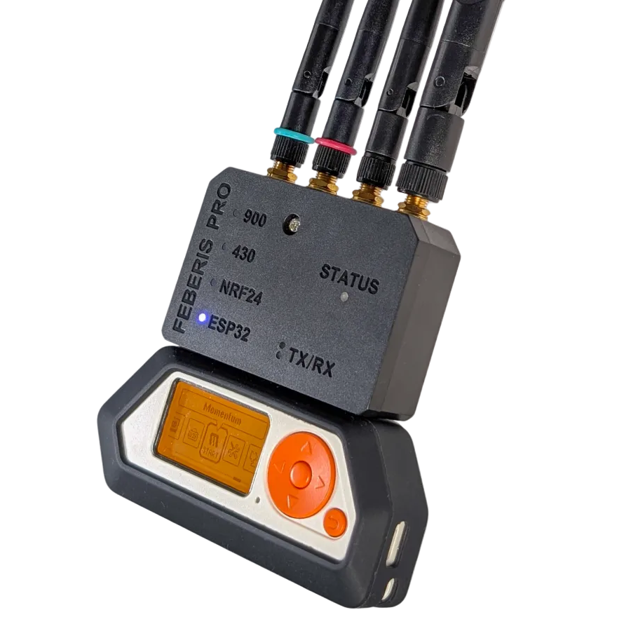 Feberis Pro - Flipper Zero expansion board with multi-band antennas (NRF24, ESP32, 433/868/900 MHz)