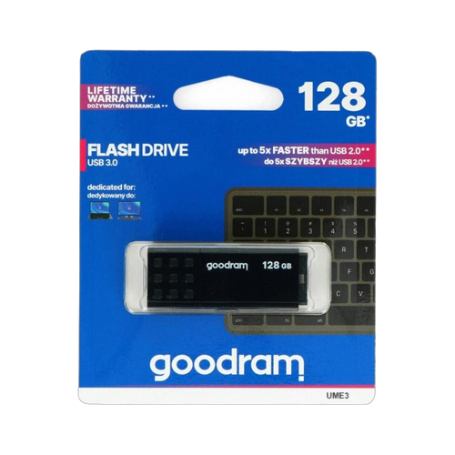 GoodRam Flash Drive - pamięć USB 3.0 Pendrive - UME3 czarny 128GB