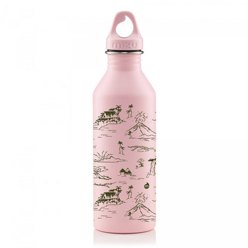 Butelka Mizu M8 750ml HAWAIIAN PRINT- Soft Pink - Sapsan Sklep