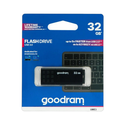 GoodRam Flash Drive - pamięć USB 3.0 Pendrive - UME3 czarny 32GB