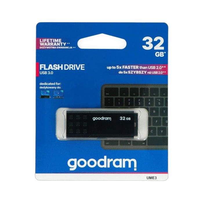 GoodRam Flash Drive - pamięć USB 3.0 Pendrive - UME3 czarny 32GB