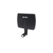Czarna kierunkowa antena panelowa WiFi Alfa Network APA-M04 2,4 GHz 7 dBi z logo ALFA, przegubem regulacji i złączem RP-SMA