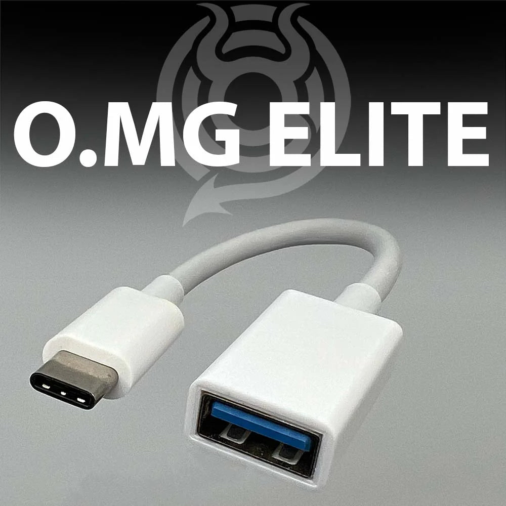 Grafika O.MG Adapter ELITE Hak5 v bílé verzi - adaptér USB-C na USB-A