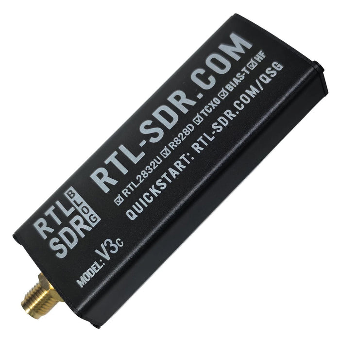 RTL-SDR Blog V3 USB-C - odbiornik SDR, widok z przodu