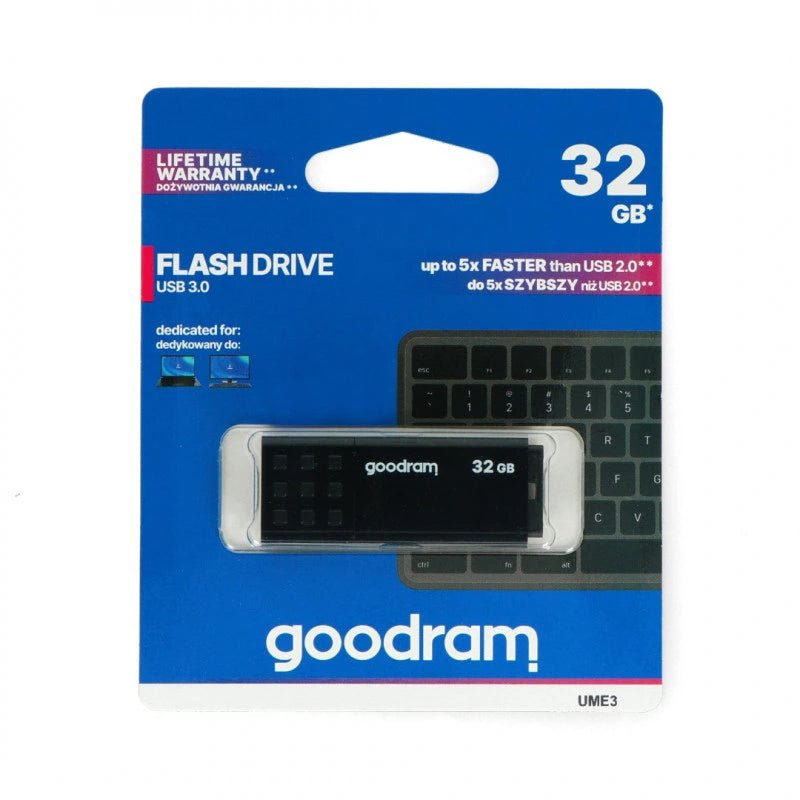 GoodRam Flash Drive - pamięć USB 3.0 Pendrive - UME3 czarny 32GB - Sapsan Sklep