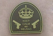 Naszywka - Keep Calm And Reload - Tan - Sapsan Sklep