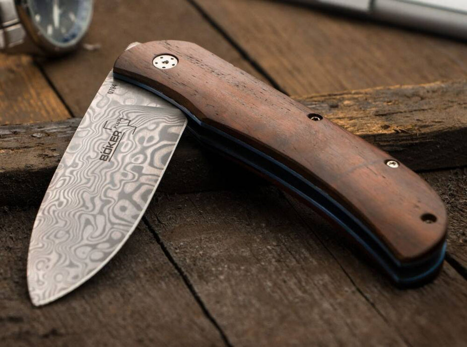 Nóż Böker Plus Exskelibur 1 Cocobolo Damascus - Sapsan Sklep