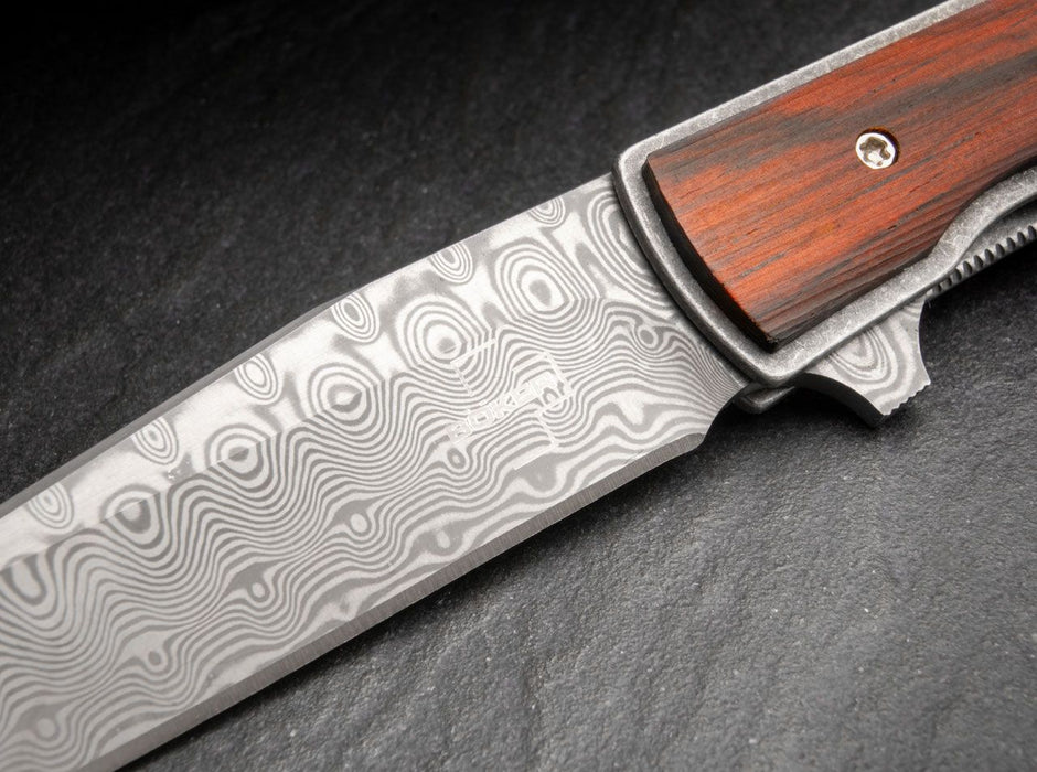 Nóż Böker Plus Urban Trapper Cocobolo Damascus - Sapsan Sklep