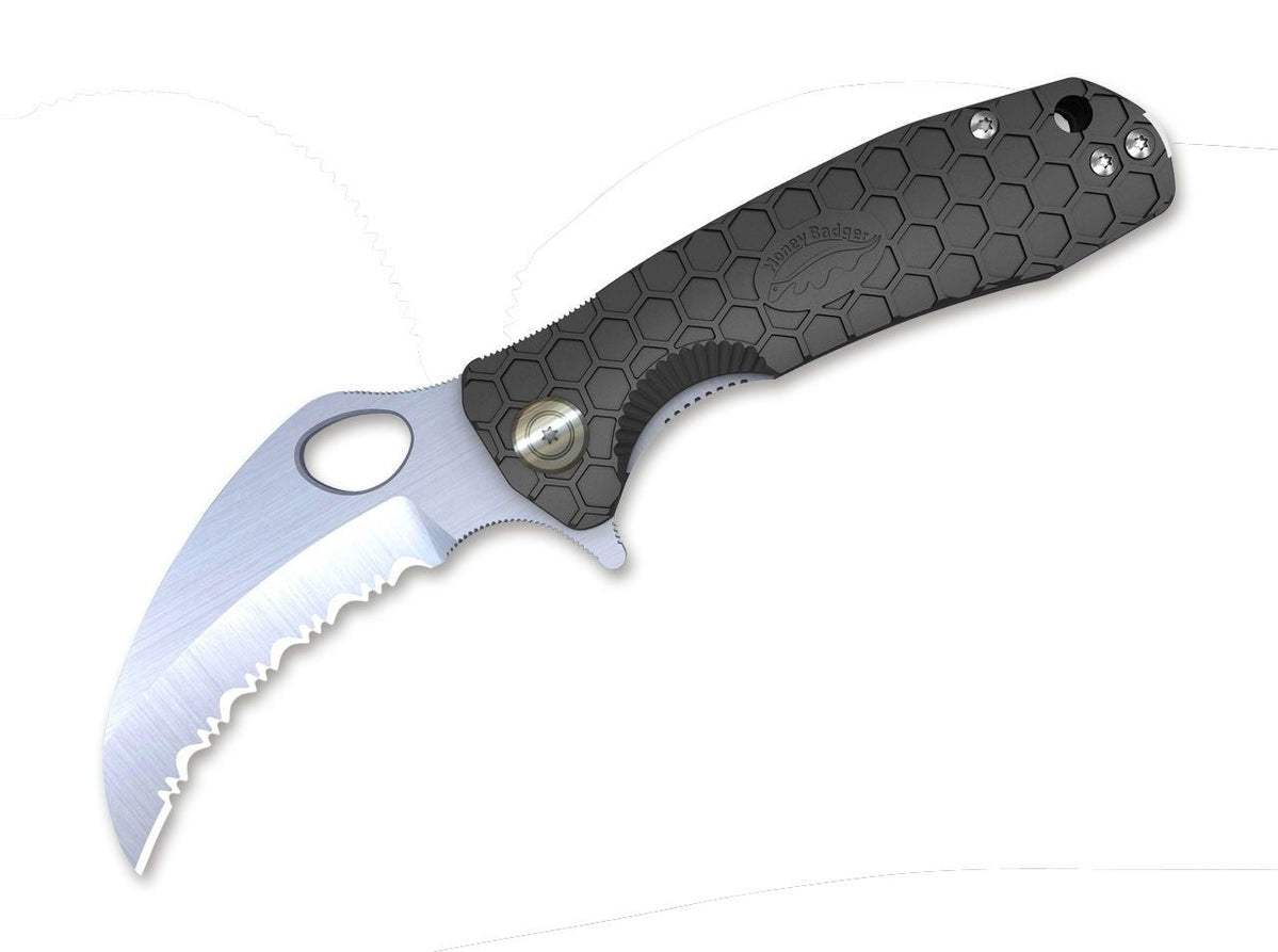 Nóż Honey Badger Claw Small Black Serrated
