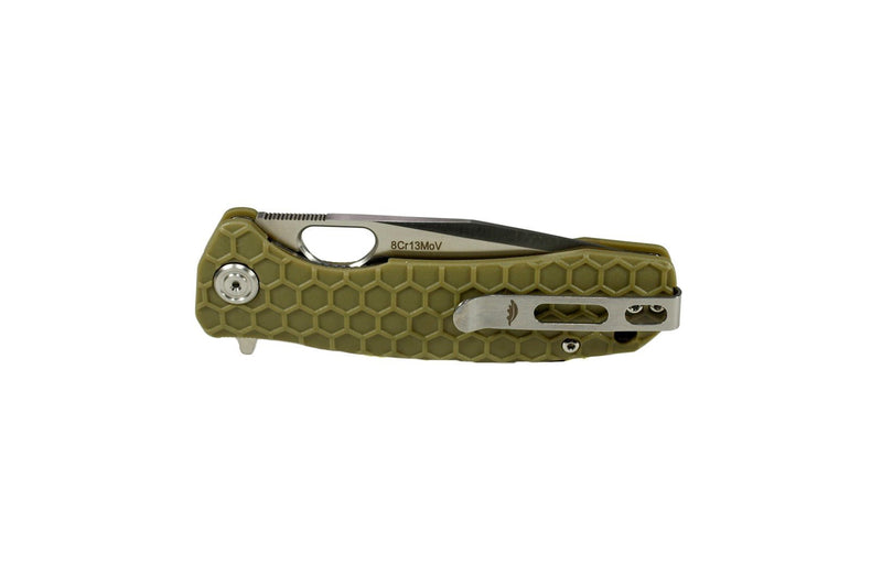 Nóż Honey Badger Tanto Flipper Large Green - Sapsan Sklep