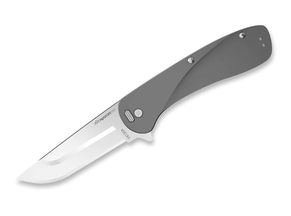 Nóż Outdoor Edge Razor VX1 3.0" Aluminum Grey - Sapsan Sklep