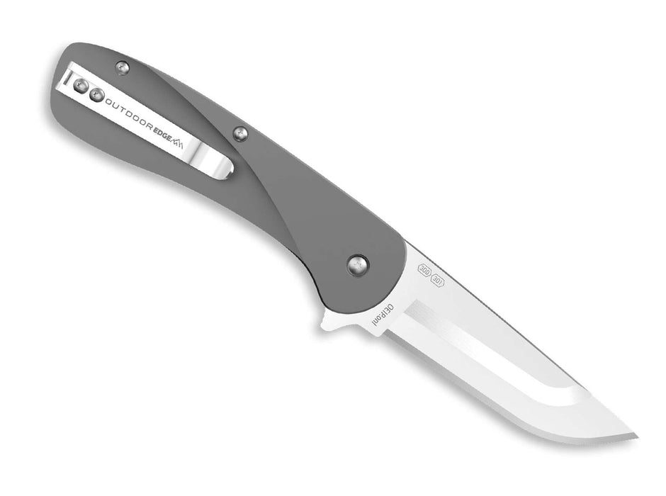 Nóż Outdoor Edge Razor VX1 3.0" Aluminum Grey - Sapsan Sklep