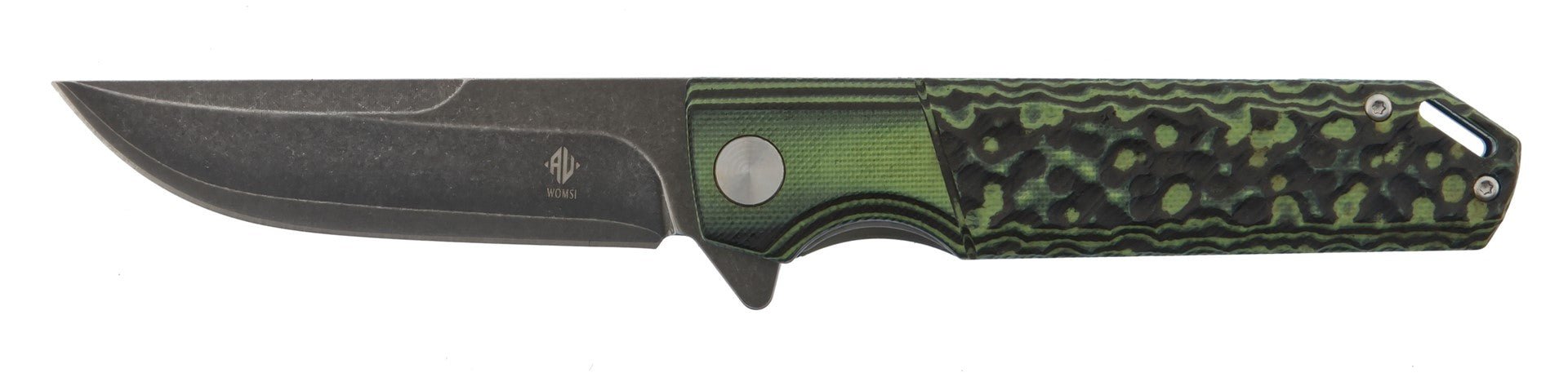 Nóż Womsi Wasp Green-Black G10 S90V - Sapsan Sklep