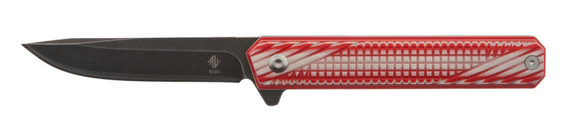 Nóż Womsi Wolf Red-White G10 S90V - Sapsan Sklep