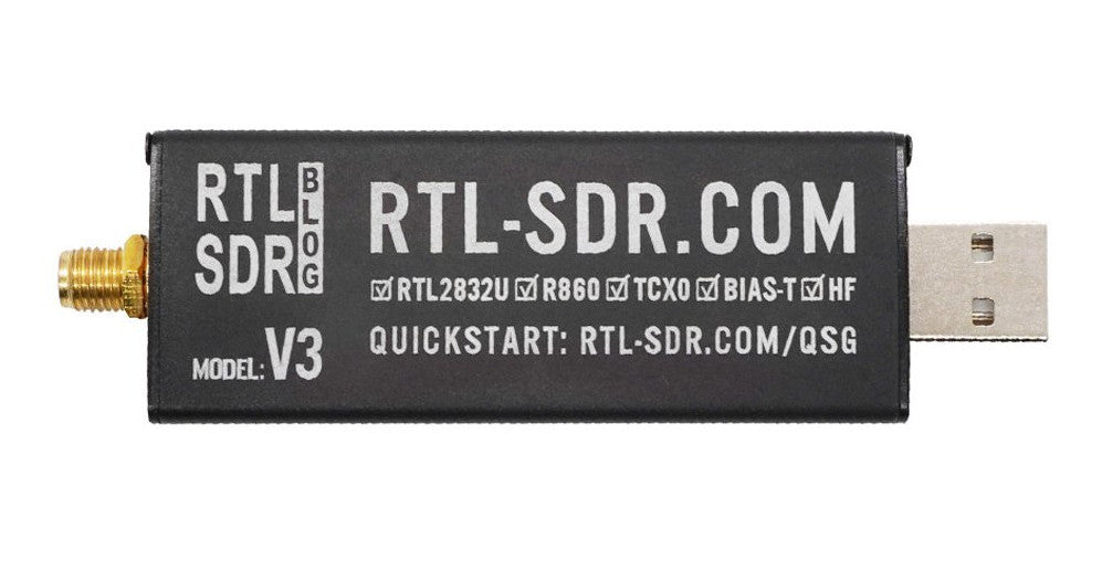 RTL-SDR Blog V3 SDR dongle R820T2 tuner RTL2832U 1ppm TCXO HF USB Stick UK